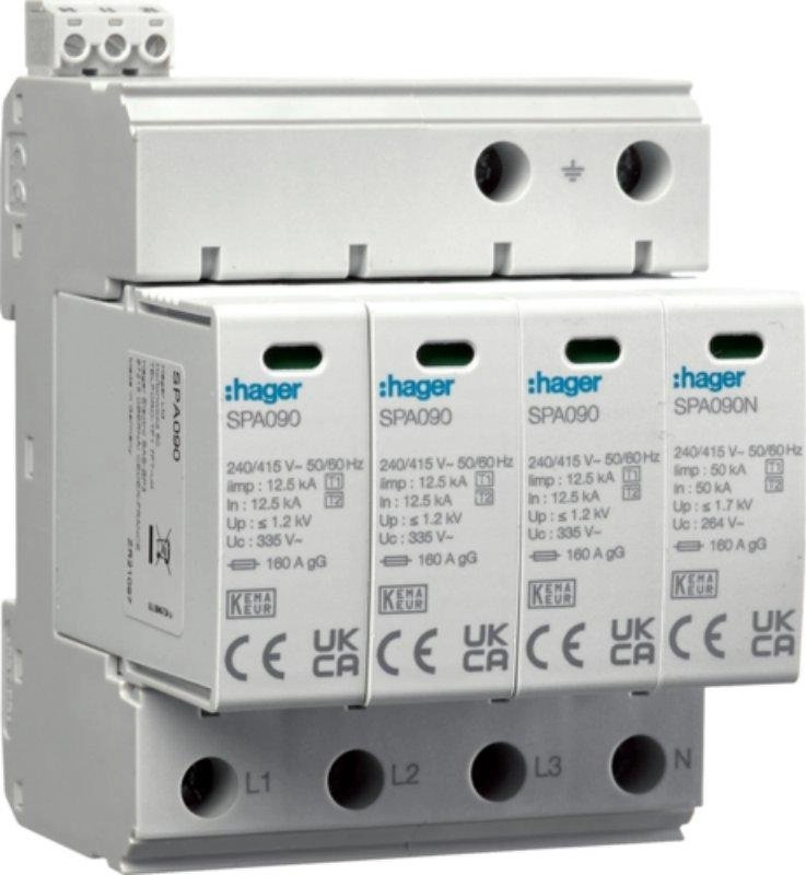 Hager Surge arrester B+C Type T1+T2