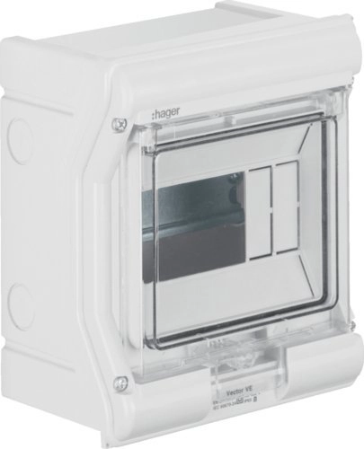 Hager Modular switchgear 1x6 surface-mounted  UV-resistant