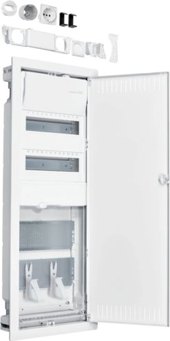 Hager 24-module flush-mounted hybrid switchgear with