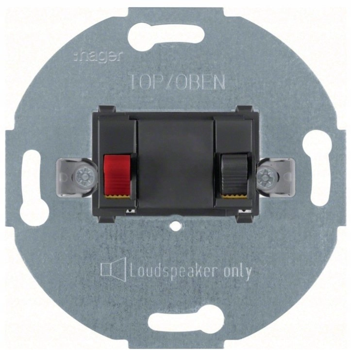 Hager One.platform Stereo speaker socket