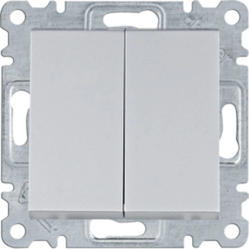 Hager Lumina Serial/candlestick connector silver WL0042