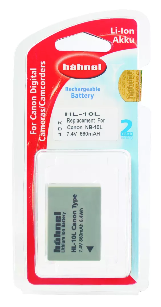 Hahnel HL-10L Lithium-Ion (Li-Ion) 860 mAh