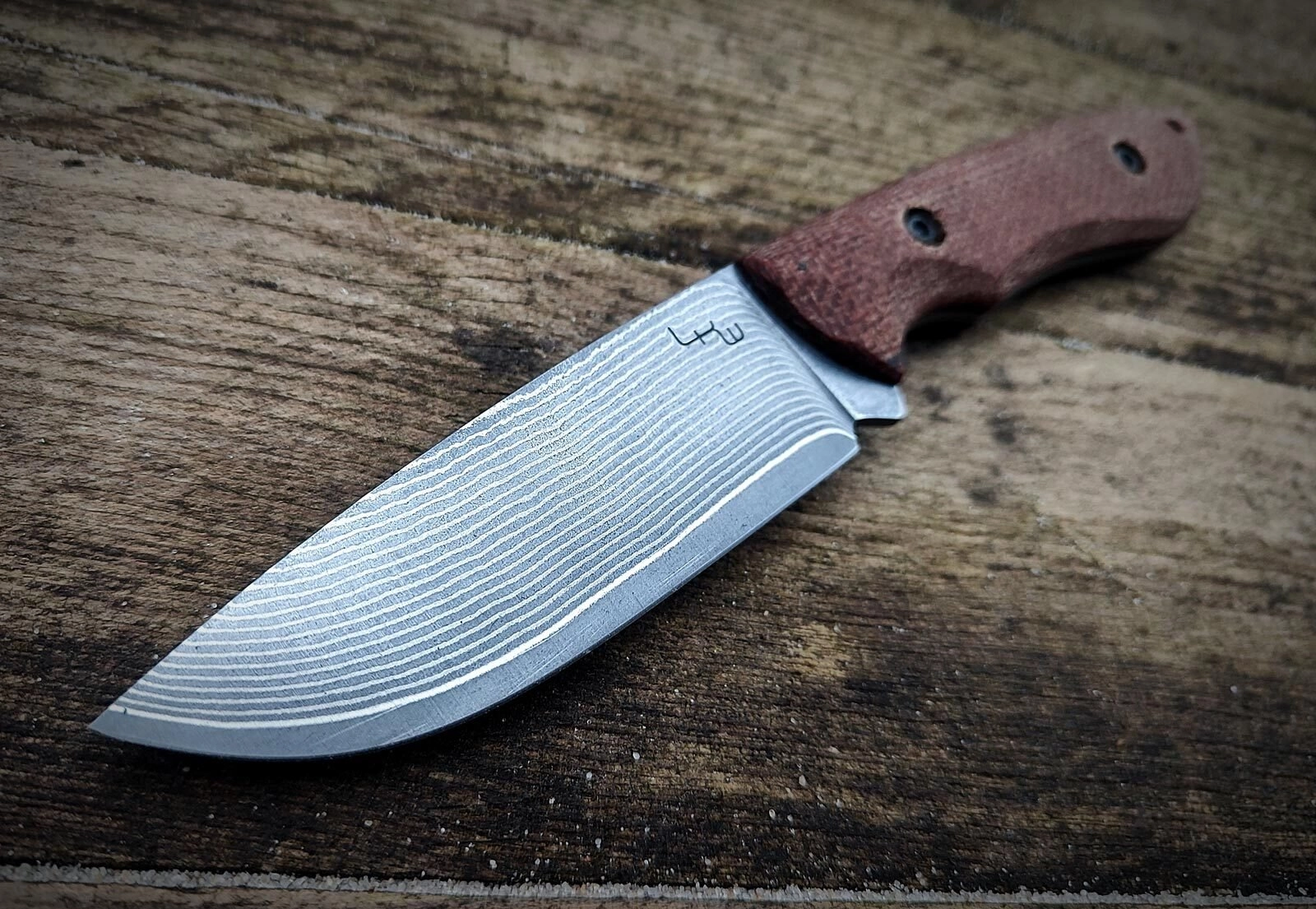 Haller Knife LKW Mauler VG10 Damast