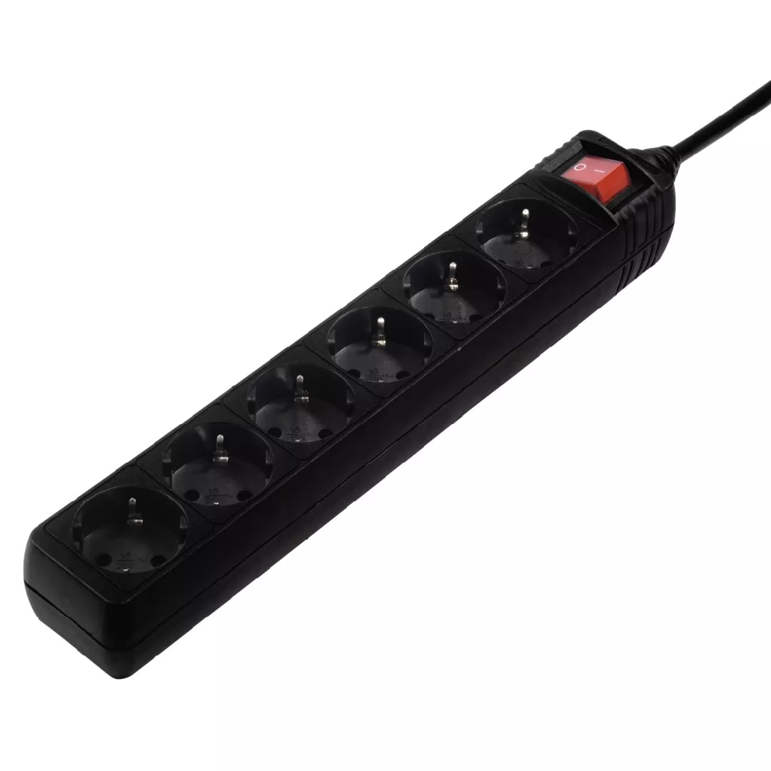 Hama 137266 power extension 6 AC