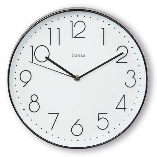 Hama Corsica Quartz clock Round Black