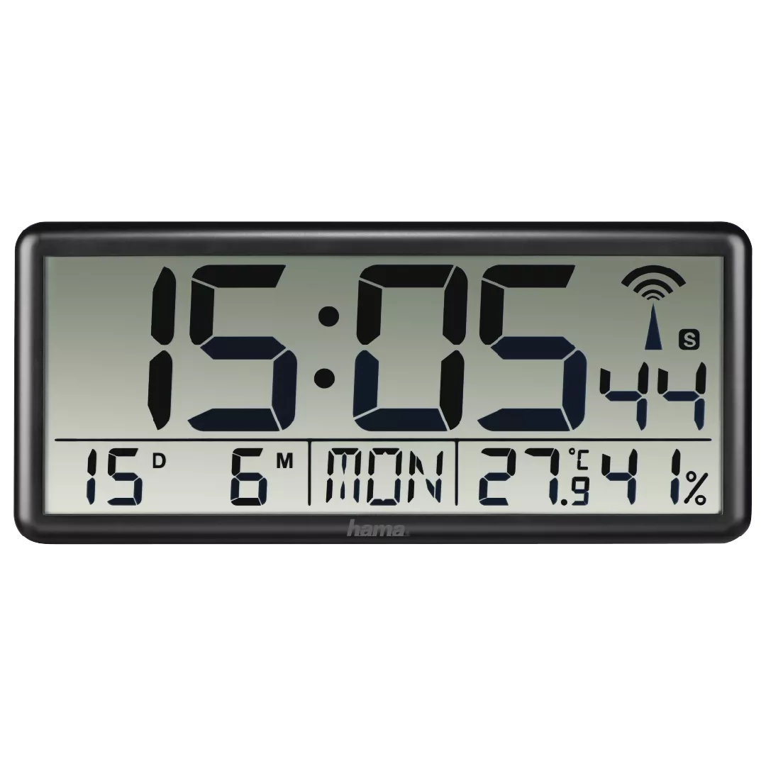 Hama Jumbo Digital clock Rectangle Black