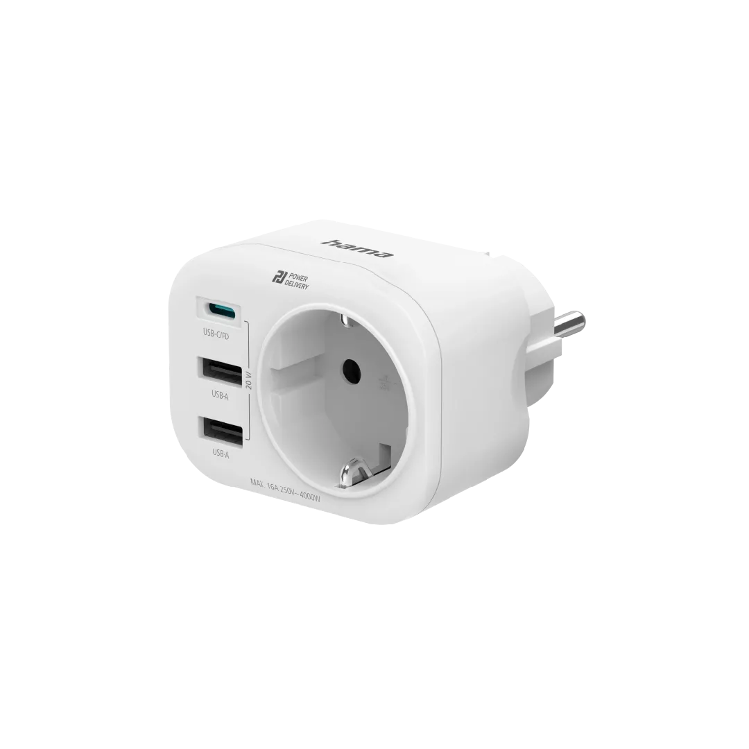 Hama 00223342 power extension 1 AC
