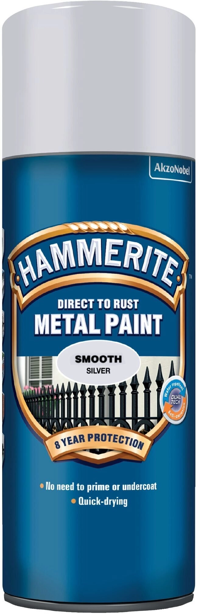 Hammerite Glatlak - Silver - Spray