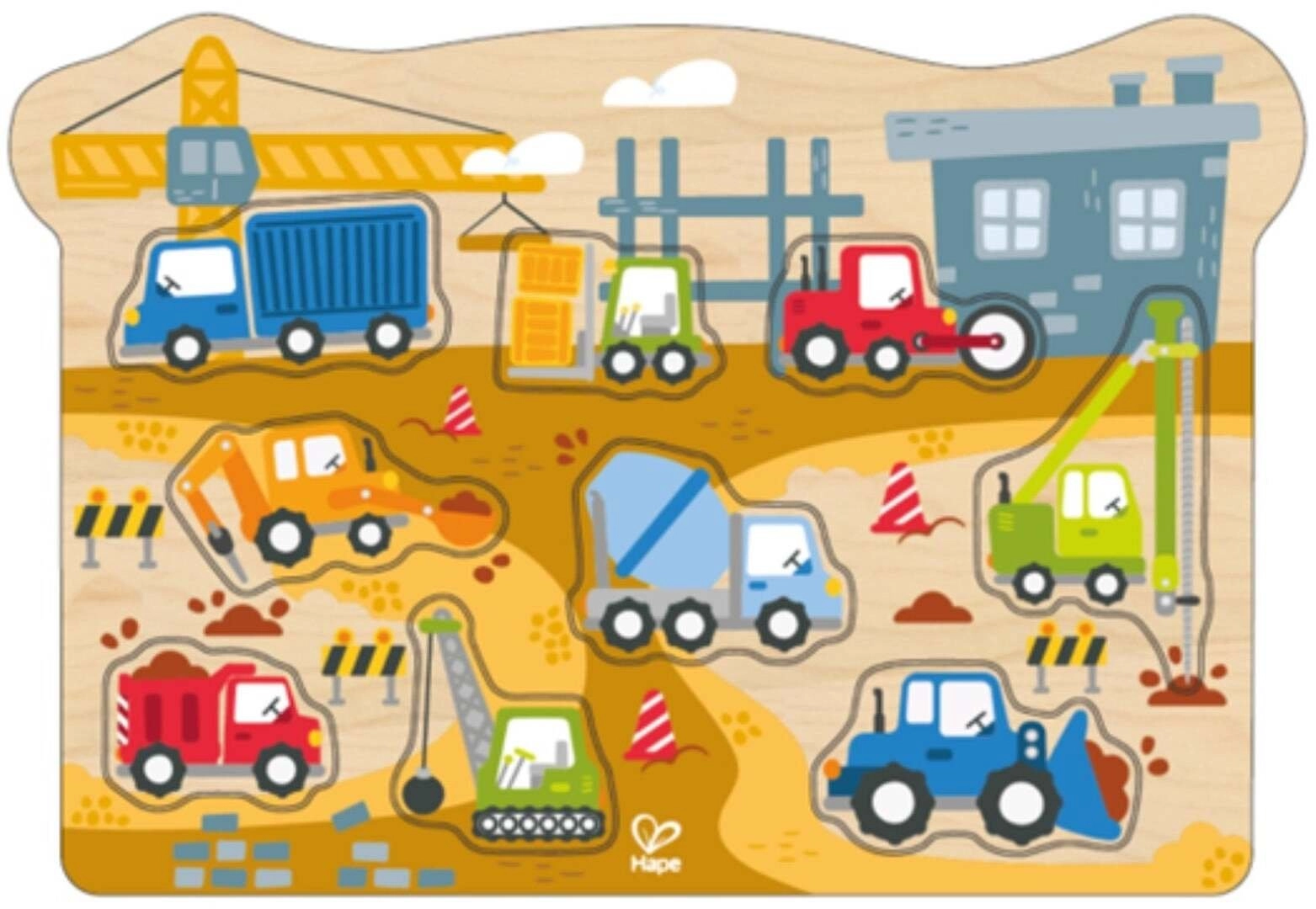 Also Construction Vehicles Peg Puzzle 6943478056558
