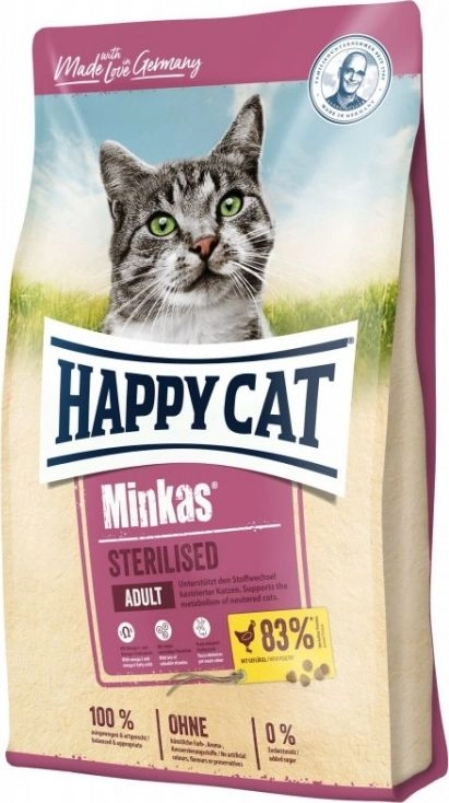 Happy Cat Minkas Sterilised Drób 500g