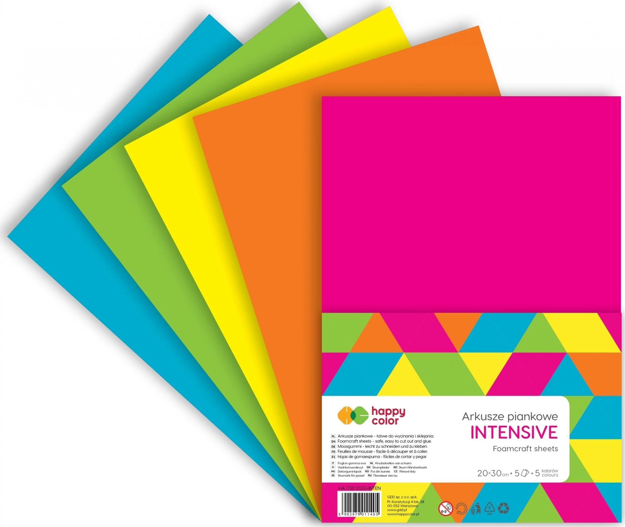 Intensive A4 foam sheets 5 pcs