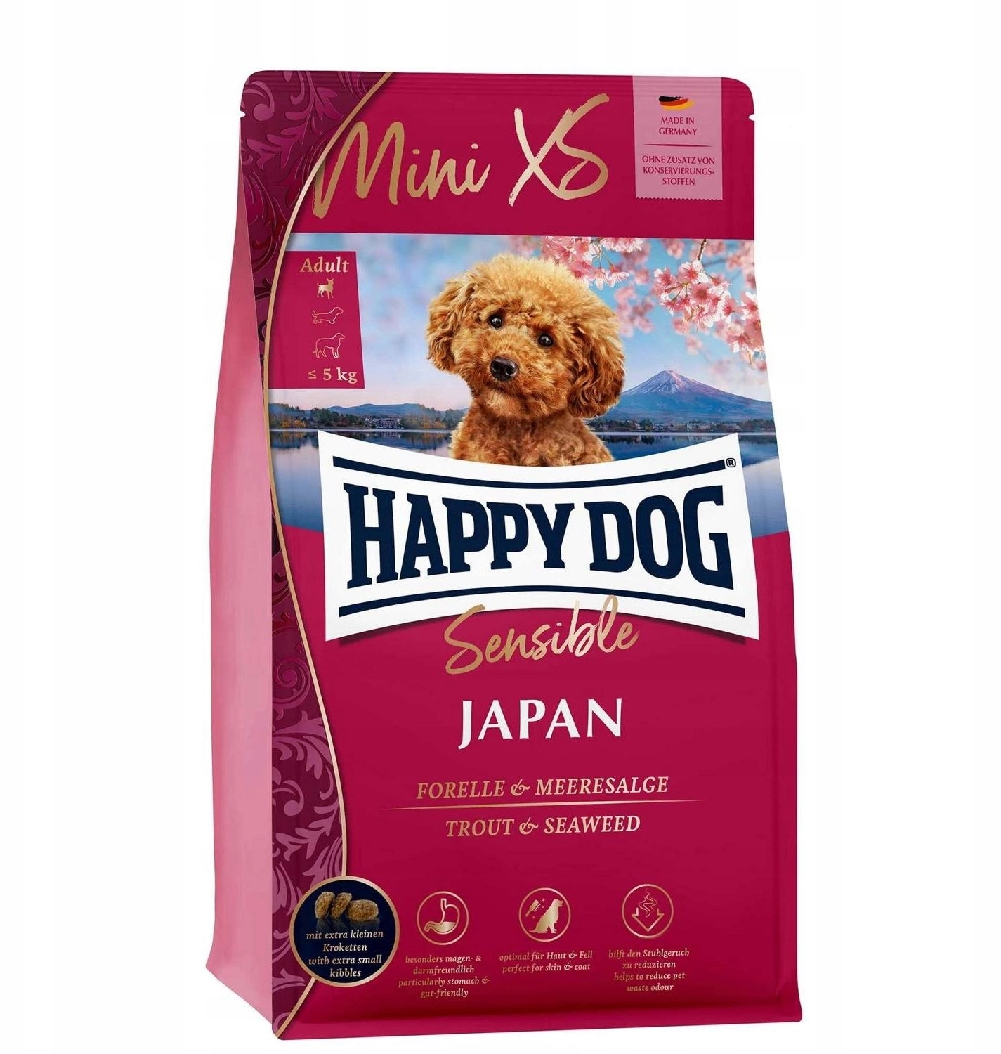 Mini XS Japan  sucha karma  dla