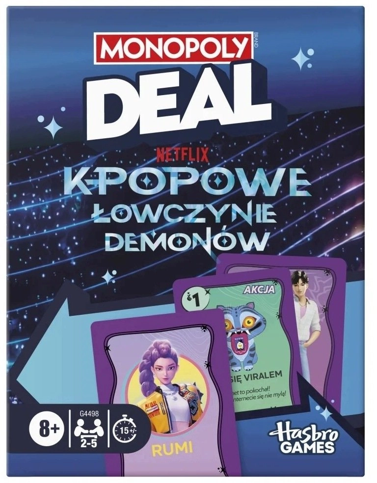 Hasbro Monopoly Deal: K-pop demon hunters