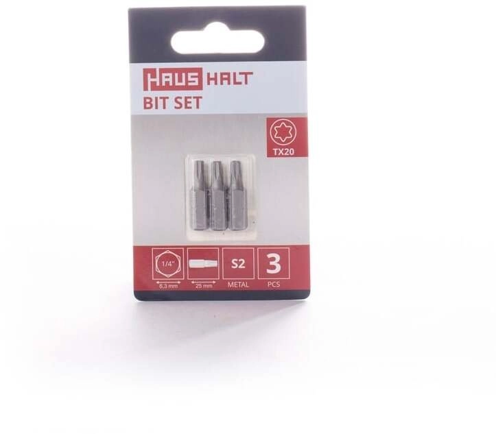 SCREWDRIVER BIT TX20X25MM 3PCS 15773118 TX20X25(3)