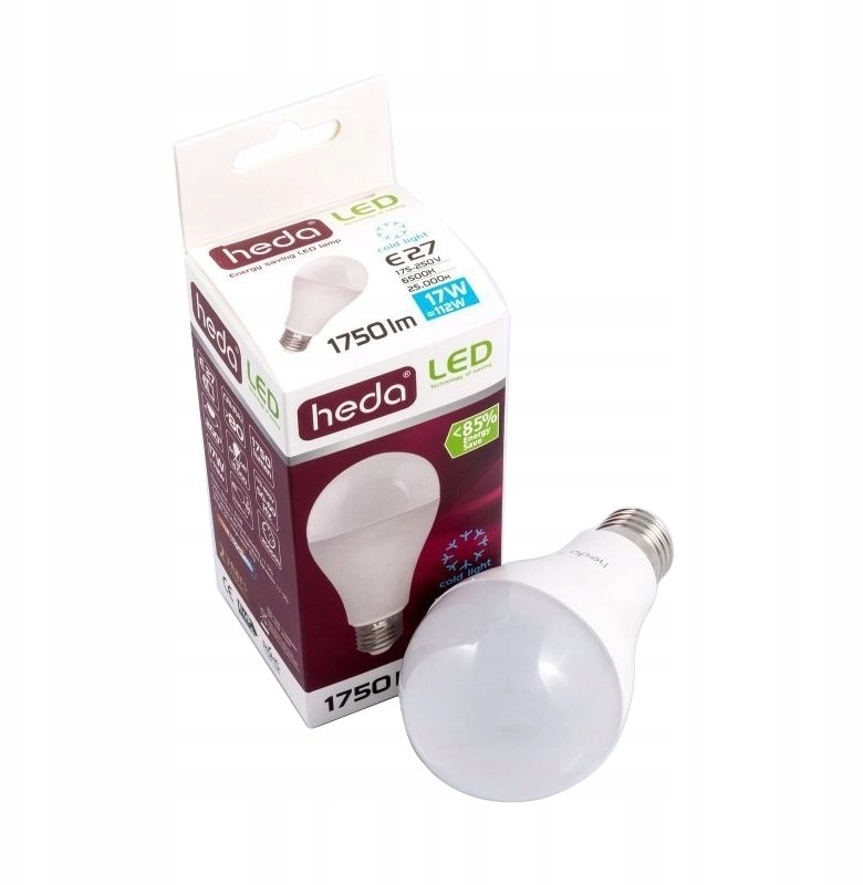 LED bulb A65 E27 17W CW
