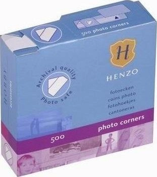 Henzo White photo corners 500 pcs