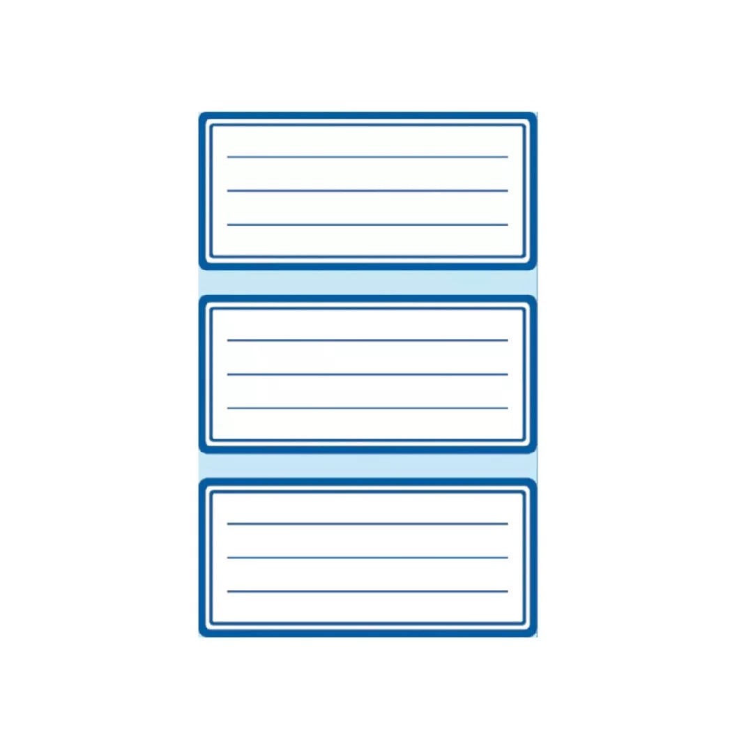 Herlitz 830240 self-adhesive label Rectangle Blue