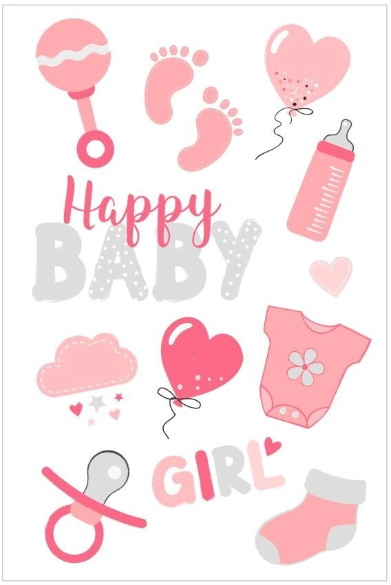 Decorative sticker motif 20.3 sheets