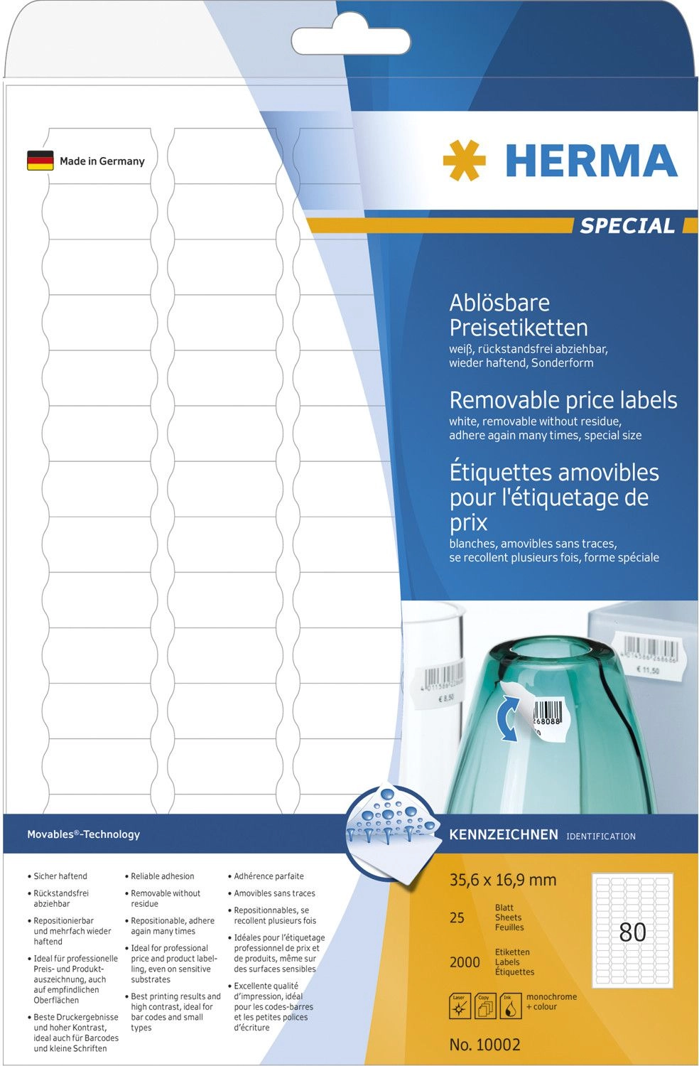 HERMA Price labels A4 35 6x16