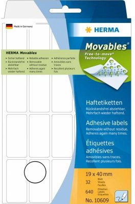 HERMA Multi-purpose labels 19x40 mm white