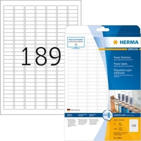 HERMA Labels A4 25 4x10 mm