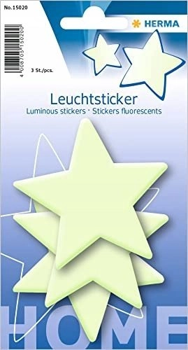 HERMA glow sticker stars 15020 4008705150200