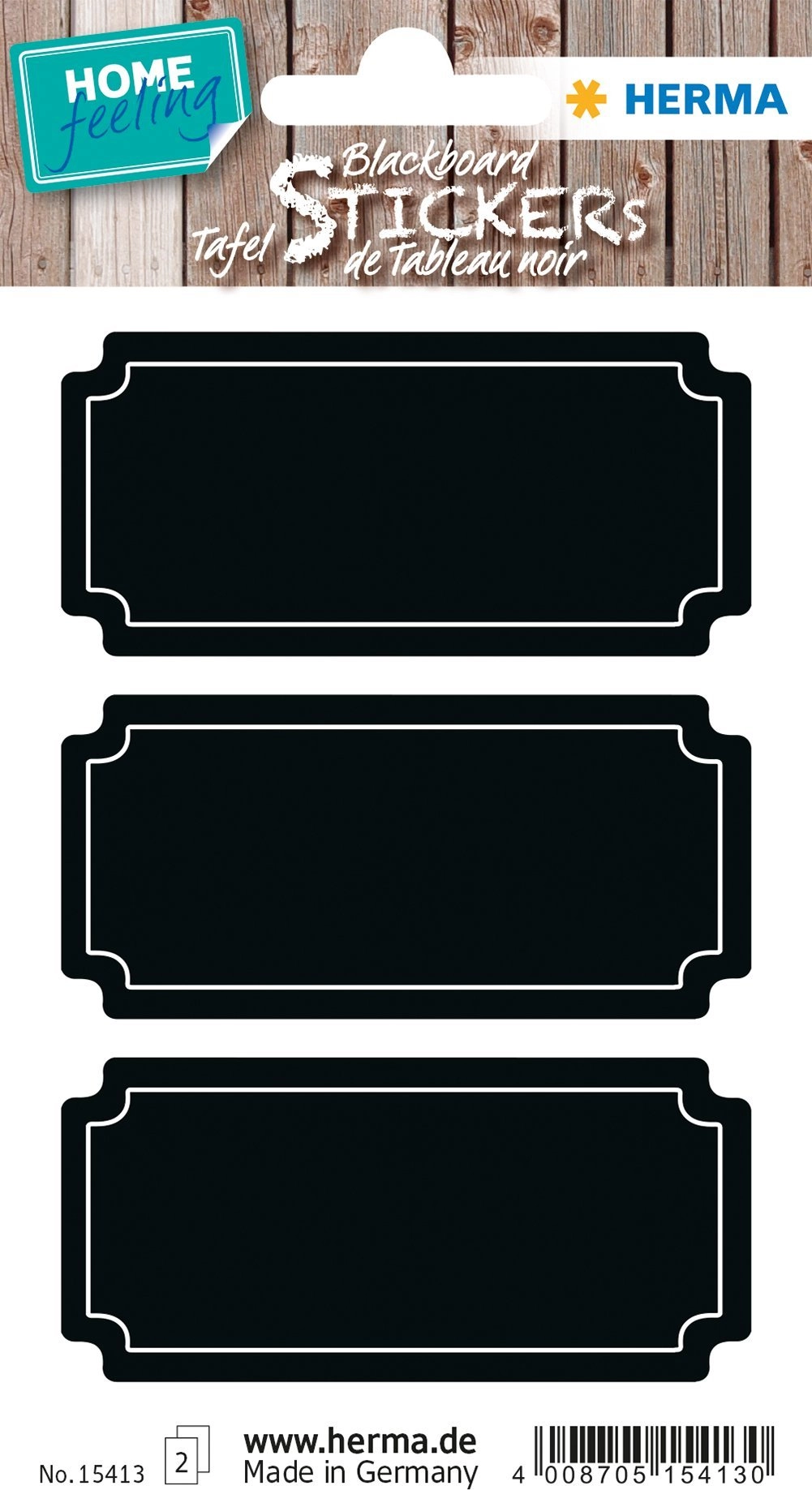 HERMA 15413 self-adhesive label Permanent Black