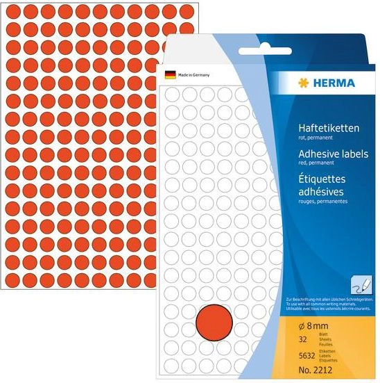 HERMA Multi-purpose labels/colour dots Ø 8