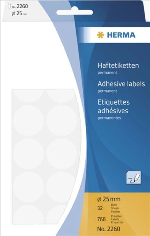 HERMA Multi-purpose labels/colour dots Ø 25