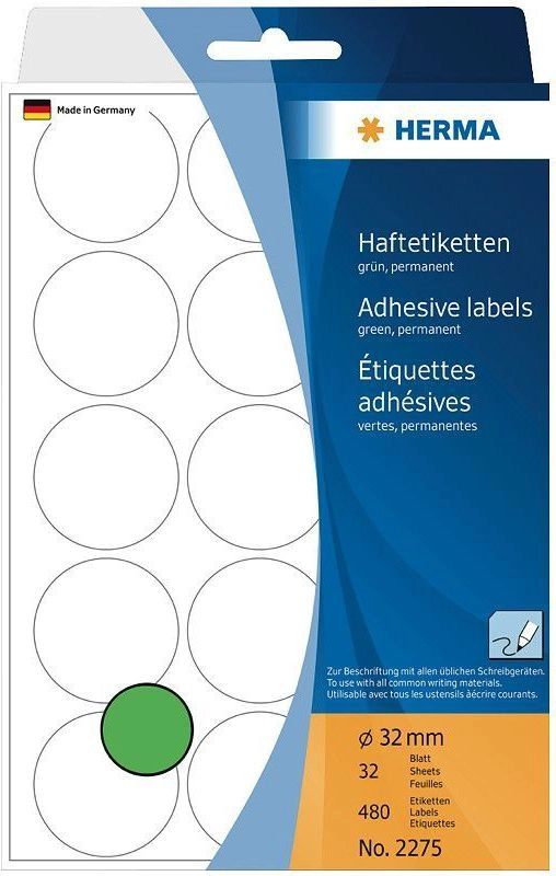 HERMA Multi-purpose labels/colour dots Ø 32