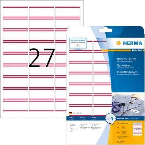HERMA 4512 self-adhesive label Rounded rectangle