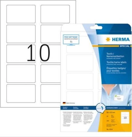 HERMA 4514 self-adhesive label Rounded rectangle