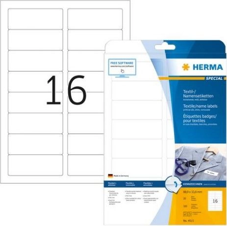 HERMA 4515 self-adhesive label Rounded rectangle