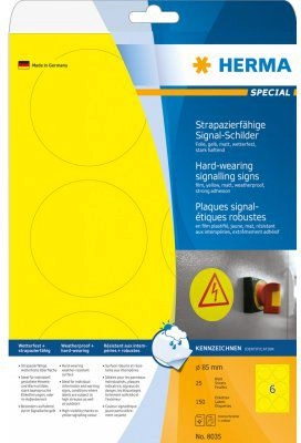 HERMA Signs signalling hard-wearing A4 Ø