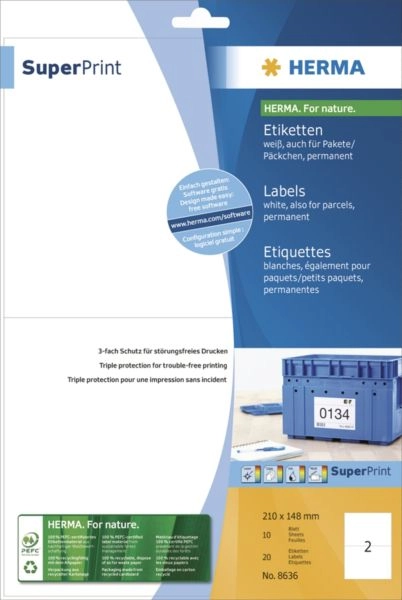 HERMA Labels Premium A4 210x148 mm