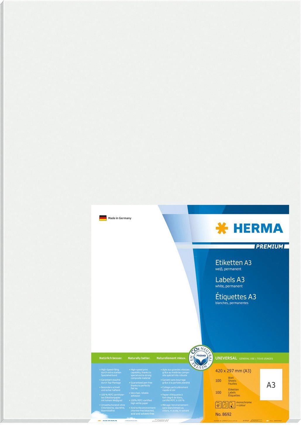 HERMA A3 labels Premium 297x420 mm
