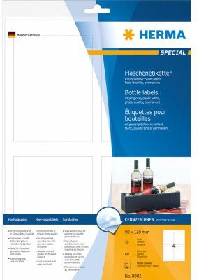 HERMA Bottle labels A4 Inkjet 90x120