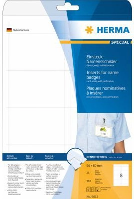 HERMA 9012 printer label White Non-adhesive