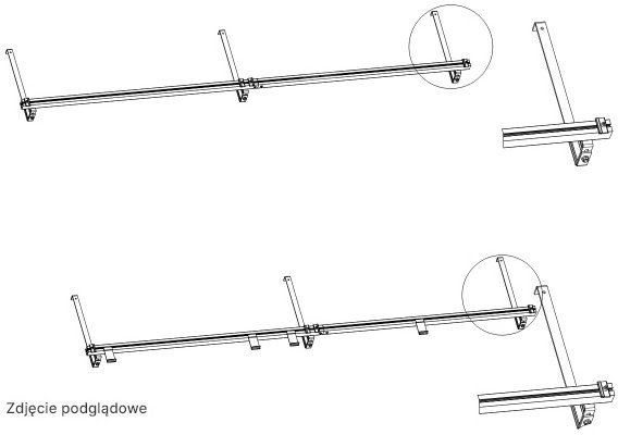 KS2100-2B-H430.U001 holder. Roof holders with