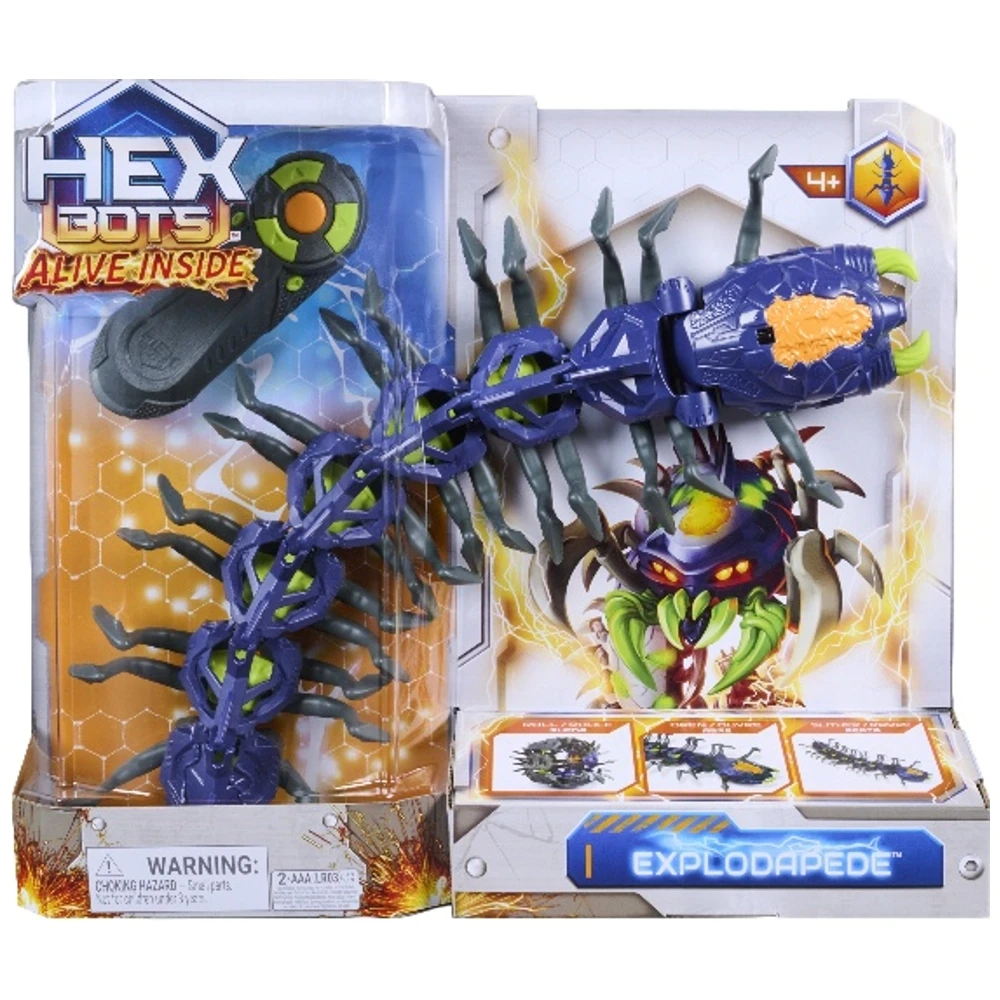 HEX BOTS Explodapede Remote Control Robot