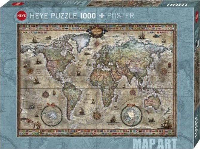 Heye Puzzle 1000 elementów Retro World