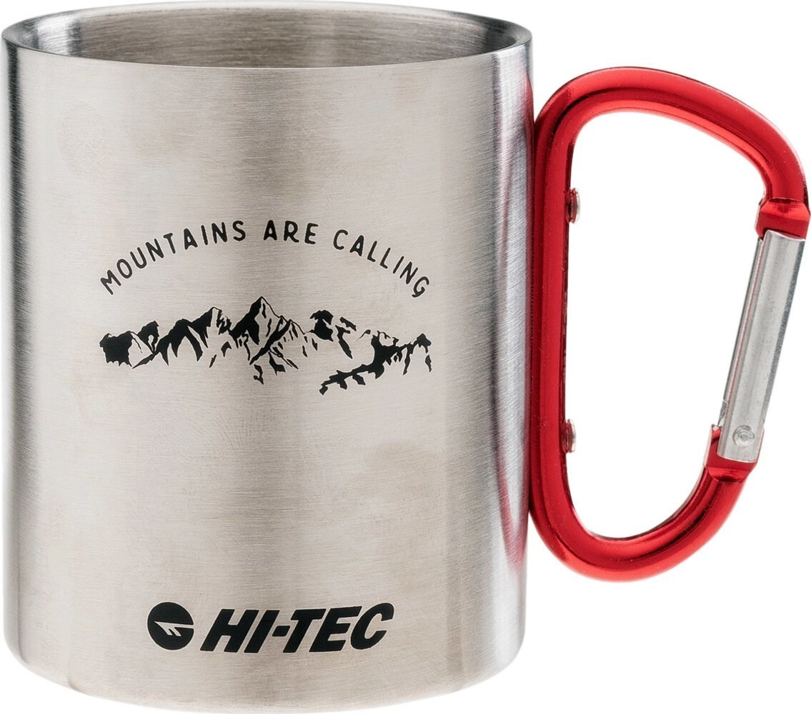 HI-TEC KAP THERMAL MUG - SILVER/RED