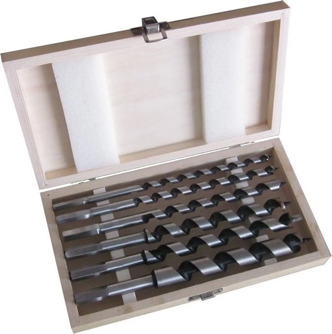 A set of wood drill bits