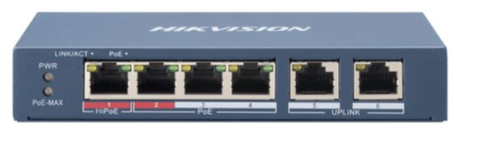 Hikvision DS-3E0106HP-E network switch Unmanaged Fast