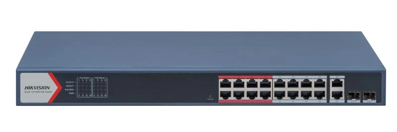 Hikvision DS-3E1318P-EI(B) network switch Managed Fast