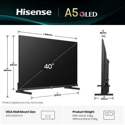 Hisense 40A5Q TV 101.6 cm