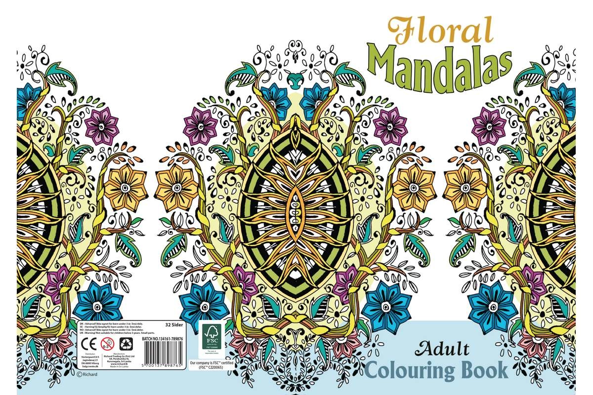 Hobby2You - Malebog A4 Floral Mandalas