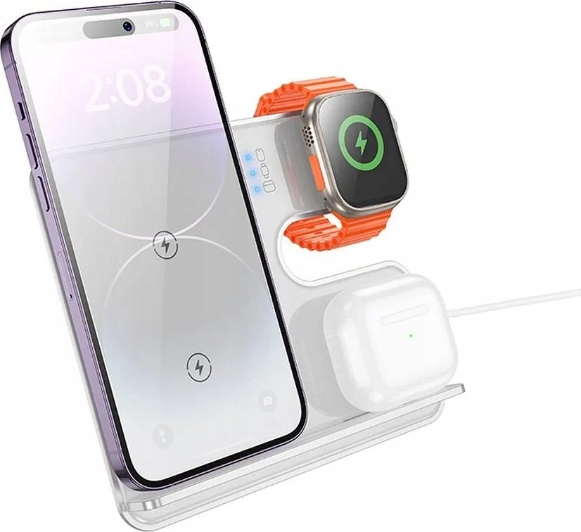 Hoco charger 3in1 inductive charger compatible