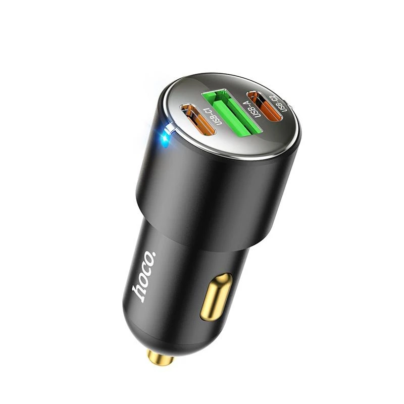 Car charger Hoco NZ6 PD45W 2xType-C/1xUSB-A