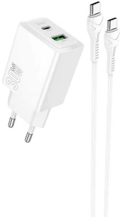 Įkroviklis Hoco N71 30W GaN USB-C/USB-A